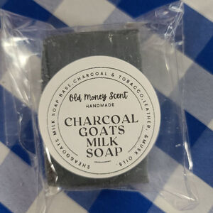 Handmade Charcoal Goats Milk Soap Gray